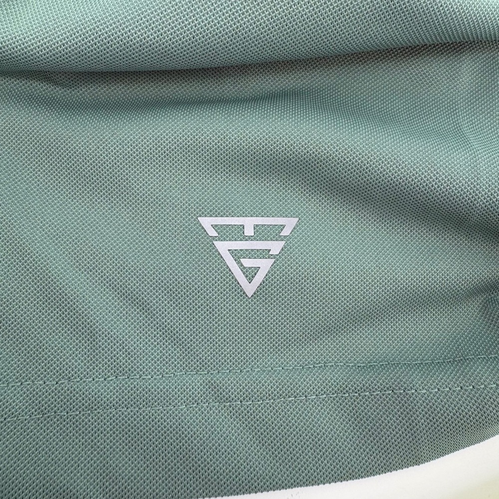 MAELREG Men's 4XL Performance Polo Shirt Sage Green Short Sleeve Golf EUC 4X - Picture 5 of 8